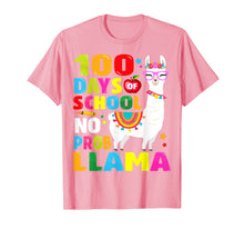 Load image into Gallery viewer, 100 Days of School Shirt No Probllama Llama 100th day T-Shirt-966397