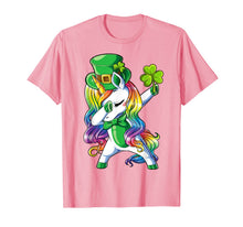Load image into Gallery viewer, St Patricks Day Girls Dabbing Unicorn Leprechaun Lepricorn TShirt46860