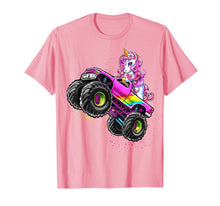 Load image into Gallery viewer, Monster Truck Unicorn Birthday Party Monster Truck Girl Gift TShirt145379
