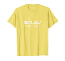 Load image into Gallery viewer, Funny shirts V-neck Tank top Hoodie sweatshirt usa uk au ca gifts for I Don't Care Shirt translated in Japanese 2148554