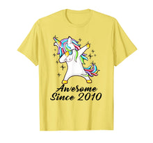 Load image into Gallery viewer, Funny shirts V-neck Tank top Hoodie sweatshirt usa uk au ca gifts for Unicorn Dabbing Awesome Since 2010 9th yrs Birthday Gifts 1227699