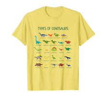 Load image into Gallery viewer, Funny shirts V-neck Tank top Hoodie sweatshirt usa uk au ca gifts for Types Of Dinosaurs T-Shirt Cute Dinosaur Tee 306330