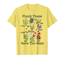 Load image into Gallery viewer, Plant These Save The Bees Shirt Women Yellow Flowers 74494