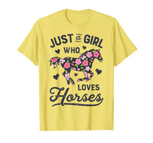 Load image into Gallery viewer, Just A Girl Who Loves Horses Shirt Horse Riding Women Gifts