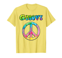 Load image into Gallery viewer, Funny shirts V-neck Tank top Hoodie sweatshirt usa uk au ca gifts for Groovy 70's Retro Vintage Tie Dye Hippie Peace Sign T-Shirt 1387214
