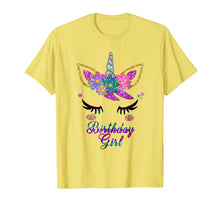 Load image into Gallery viewer, Rainbow Unicorn Birthday T-Shirt, Birthday Girl Outfit