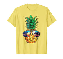 Load image into Gallery viewer, Pineapple Sunglasses T shirt Aloha Beaches Hawaiian Hawaii