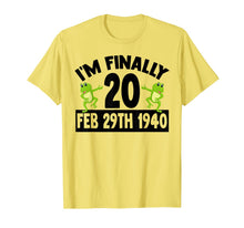 Load image into Gallery viewer, I'm Finally 20 Leap Year 80 Year Old Grandparents 80th Bday T-Shirt-2049068