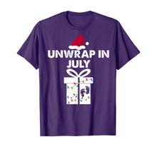 Load image into Gallery viewer, Funny shirts V-neck Tank top Hoodie sweatshirt usa uk au ca gifts for Christmas Pregnancy Announcement Gifts Unwrap In July T-Shirt 370200