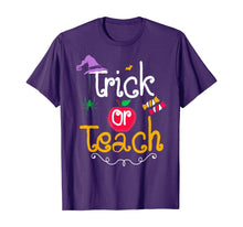Load image into Gallery viewer, Trick or Teach Funny Halloween Gifts for Teachers T-Shirt 109325