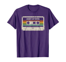 Load image into Gallery viewer, Vintage Best of 1974 45th Birthday Cassette T-Shirt