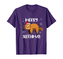 Load image into Gallery viewer, Funny shirts V-neck Tank top Hoodie sweatshirt usa uk au ca gifts for Merry Slothmas Funny Sloth Christmas Outfit For Sloth Lovers T-Shirt 357796