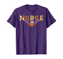Load image into Gallery viewer, Nurse Halloween Shirt Gift With Pumpkin Boo Spider Witch Hat T-Shirt