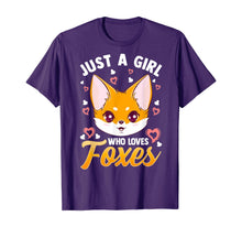Load image into Gallery viewer, Funny shirts V-neck Tank top Hoodie sweatshirt usa uk au ca gifts for Just A Girl Who Loves Foxes Kids Girls Cute Fox Gift Mom T-Shirt 1085790