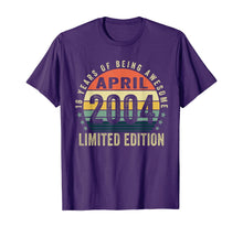 Load image into Gallery viewer, Vintage April 2004 Clothes 16 Years Old 16th Birthday Gifts TShirt314653