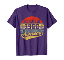 Load image into Gallery viewer, Retro Vintage November 1960 59th Birthday Gifts 59 Years Old T-Shirt
