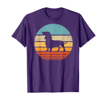 Load image into Gallery viewer, Funny shirts V-neck Tank top Hoodie sweatshirt usa uk au ca gifts for Dachshund Vintage Silhouette 60s 70s Retro Gifts Dog Lover T-Shirt 279074