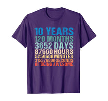 Load image into Gallery viewer, Funny shirts V-neck Tank top Hoodie sweatshirt usa uk au ca gifts for 10 Years Old 10th Birthday Vintage Retro 120 Months T-Shirt 234833