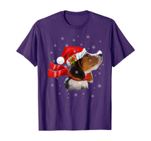 Load image into Gallery viewer, Funny shirts V-neck Tank top Hoodie sweatshirt usa uk au ca gifts for Christmas Beagle Santa Hat Dog Lover Gifts T-Shirt 724321