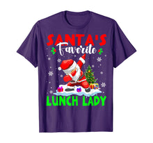 Load image into Gallery viewer, Funny shirts V-neck Tank top Hoodie sweatshirt usa uk au ca gifts for Santa's Favorite Lunch Lady Cute Lunch Lady Christmas Gifts T-Shirt 331980