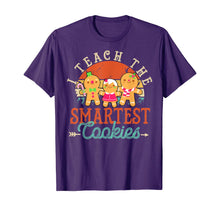 Load image into Gallery viewer, Funny shirts V-neck Tank top Hoodie sweatshirt usa uk au ca gifts for I teach the smartest Cookies Vintage Gingerbread Teacher T-Shirt 812114