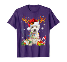 Load image into Gallery viewer, Funny shirts V-neck Tank top Hoodie sweatshirt usa uk au ca gifts for Westie Dog Christmas Reindeer Funny Xmas Gift T-Shirt 802530