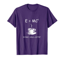 Load image into Gallery viewer, Funny shirts V-neck Tank top Hoodie sweatshirt usa uk au ca gifts for E=MC2 Energy Milk Coffee Funny Science Coffee T Shirt 2825074