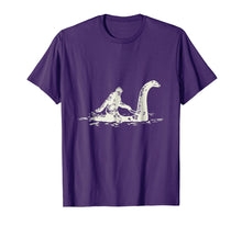 Load image into Gallery viewer, Bigfoot Sasquatch Riding The Loch Ness Monster Funny T-Shirt