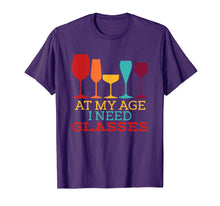 Load image into Gallery viewer, Funny shirts V-neck Tank top Hoodie sweatshirt usa uk au ca gifts for At My Age I Need Glasses T-shirt 3165206