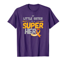 Load image into Gallery viewer, Funny shirts V-neck Tank top Hoodie sweatshirt usa uk au ca gifts for My Little Sister is a Super Hero MS Warrior - Awareness Day 3250183