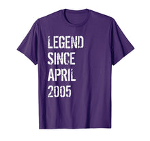 Load image into Gallery viewer, Funny shirts V-neck Tank top Hoodie sweatshirt usa uk au ca gifts for Born In April 2005 Birthday Gift T-Shirt 14 Year Old Gift 2752369