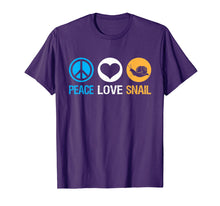 Load image into Gallery viewer, Funny shirts V-neck Tank top Hoodie sweatshirt usa uk au ca gifts for Vintage Peace Love Snail T-Shirt Snails Lover Gifts 929202