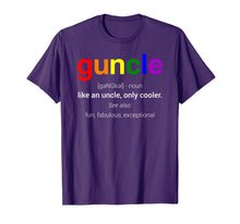Load image into Gallery viewer, Funny shirts V-neck Tank top Hoodie sweatshirt usa uk au ca gifts for Guncle Definition T-shirt Funny Gift For Gay Uncle 461983