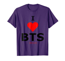 Load image into Gallery viewer, Funny shirts V-neck Tank top Hoodie sweatshirt usa uk au ca gifts for I LOVE BTS T SHIRT BOY BAND FAN SHIRT HEART T-SHIRT 2708667
