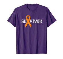 Load image into Gallery viewer, Funny shirts V-neck Tank top Hoodie sweatshirt usa uk au ca gifts for Leukemia Awareness Cancer Survivor Orange Ribbon T Shirt 309506