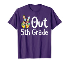 Load image into Gallery viewer, Peace 5th Grade Out Graduation Shirt Last Day of School Gift