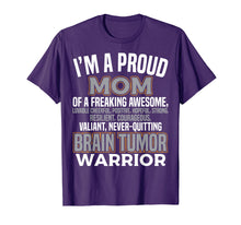 Load image into Gallery viewer, Funny shirts V-neck Tank top Hoodie sweatshirt usa uk au ca gifts for Proud Mom Brain Tumor Awareness Survivor T-Shirt Women Girl 952054