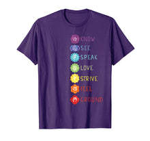 Load image into Gallery viewer, 7 Seven Chakras Yoga T Shirt