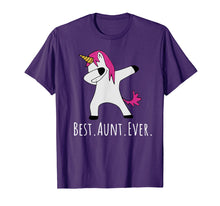 Load image into Gallery viewer, Funny shirts V-neck Tank top Hoodie sweatshirt usa uk au ca gifts for Best Aunt Ever Dabbing Unicorn T-Shirt 489830