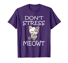 Load image into Gallery viewer, Funny shirts V-neck Tank top Hoodie sweatshirt usa uk au ca gifts for Don't Stress Meowt T-Shirt Angry Cat Meow Shirt 2106863