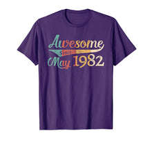 Load image into Gallery viewer, Funny shirts V-neck Tank top Hoodie sweatshirt usa uk au ca gifts for Awesome Since May 1982 T-shirt Vintage 37th Birthday Gift 2515873