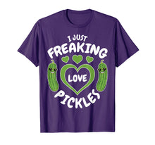 Load image into Gallery viewer, Funny shirts V-neck Tank top Hoodie sweatshirt usa uk au ca gifts for I Just Freaking Love Pickles Funny Pickle Lover Shirt Gifts 952570