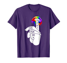 Load image into Gallery viewer, Funny shirts V-neck Tank top Hoodie sweatshirt usa uk au ca gifts for Funny LGBT Shirt-Rainbow Color Pride Lips T-Shirt 1408933
