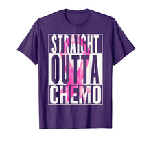 Load image into Gallery viewer, Funny shirts V-neck Tank top Hoodie sweatshirt usa uk au ca gifts for Breast Cancer Awareness T Shirt STRAIGHT OUTTA CHEMO Funny 1165846