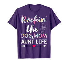 Load image into Gallery viewer, Funny shirts V-neck Tank top Hoodie sweatshirt usa uk au ca gifts for Rockin' The Dog Mom And Aunt Life - Dog Lovers T-Shirt Gifts 67016
