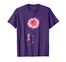 Load image into Gallery viewer, Never give up t-shirt Breast Cancer daisy flower woman T-Shirt 165553