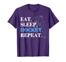 Load image into Gallery viewer, Funny shirts V-neck Tank top Hoodie sweatshirt usa uk au ca gifts for Eat Sleep Hockey Repeat Hockey T Shirt Men Gifts Player 3667282