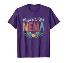 Load image into Gallery viewer, Funny shirts V-neck Tank top Hoodie sweatshirt usa uk au ca gifts for Blessed To Be Called Mema Floral T-Shirt Funny Mema Gift 1462908