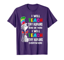 Load image into Gallery viewer, Humans Hum Or I Will Teach-Shirt Teacher Day