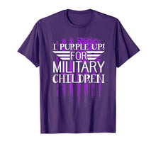 Load image into Gallery viewer, Funny shirts V-neck Tank top Hoodie sweatshirt usa uk au ca gifts for I Purple Up For Military Children Shirt Appreciation Gifts 2983371